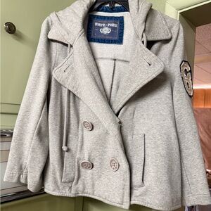 Victoria Secret Pink Vintage Circa 2008 Double Breasted Hooded Jacket
RARE